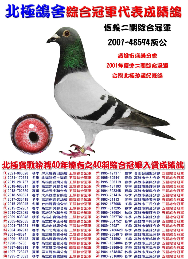 信義二關綜合冠軍 2001-48594灰公