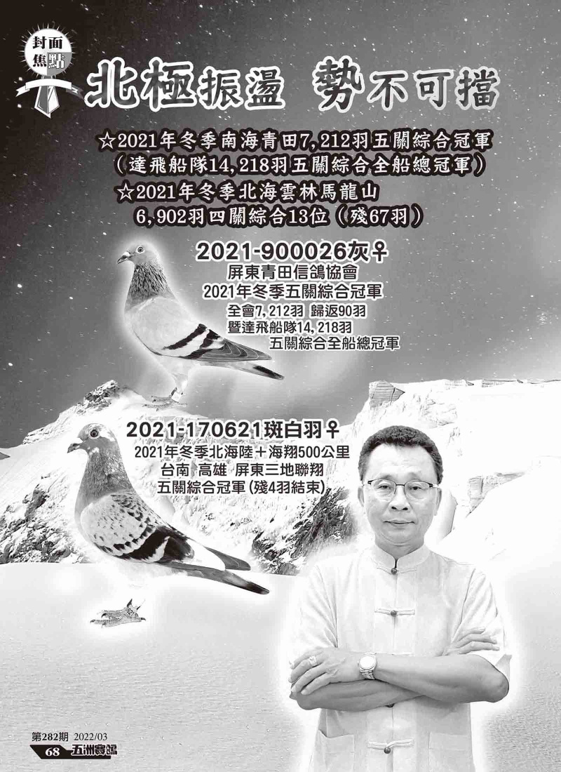39年40羽綜合冠軍!-五洲賽鴿282期專訪