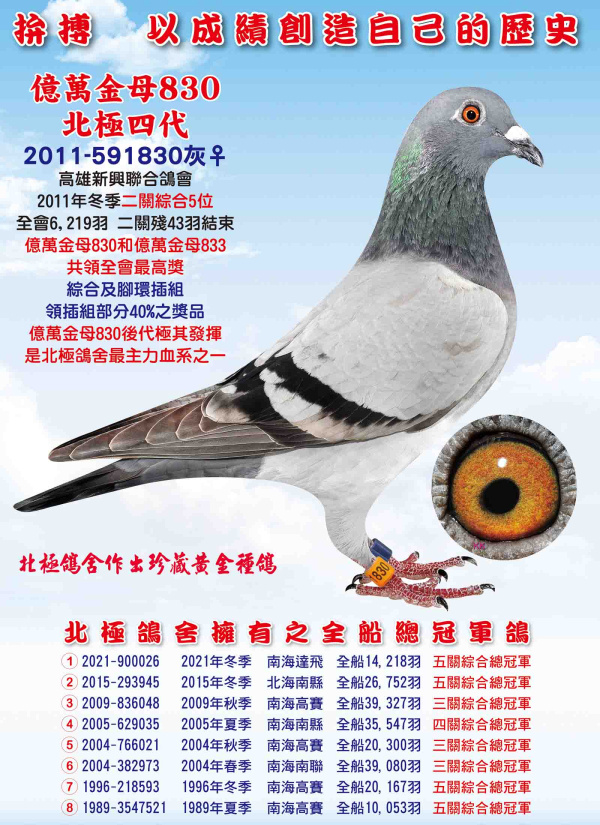 2011-591830灰母 億萬金母830